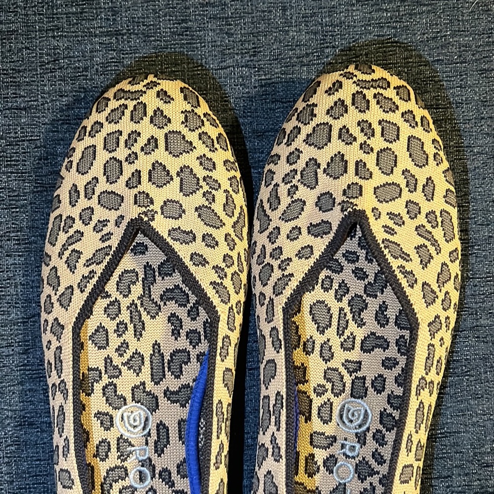 Rothy’s The Flat Rounded Toe In Spotted Leopard Print - Picture 12 of 13